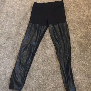 Leather leggings